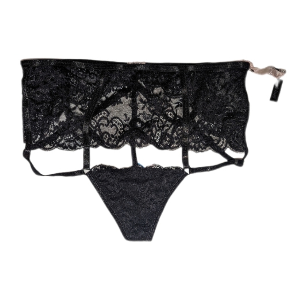 Nasty Gal High Waisted Lace And Strap Panties